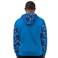 Men's Starter Powder Blue Los Angeles Chargers Thursday Night Gridiron Full-Zip Hoodie