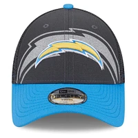 Preschool New Era Graphite/Powder Blue Los Angeles Chargers Reflect 9FORTY Adjustable Hat