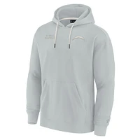 Unisex Fanatics Gray Los Angeles Chargers Elements Super Soft Fleece Pullover Hoodie