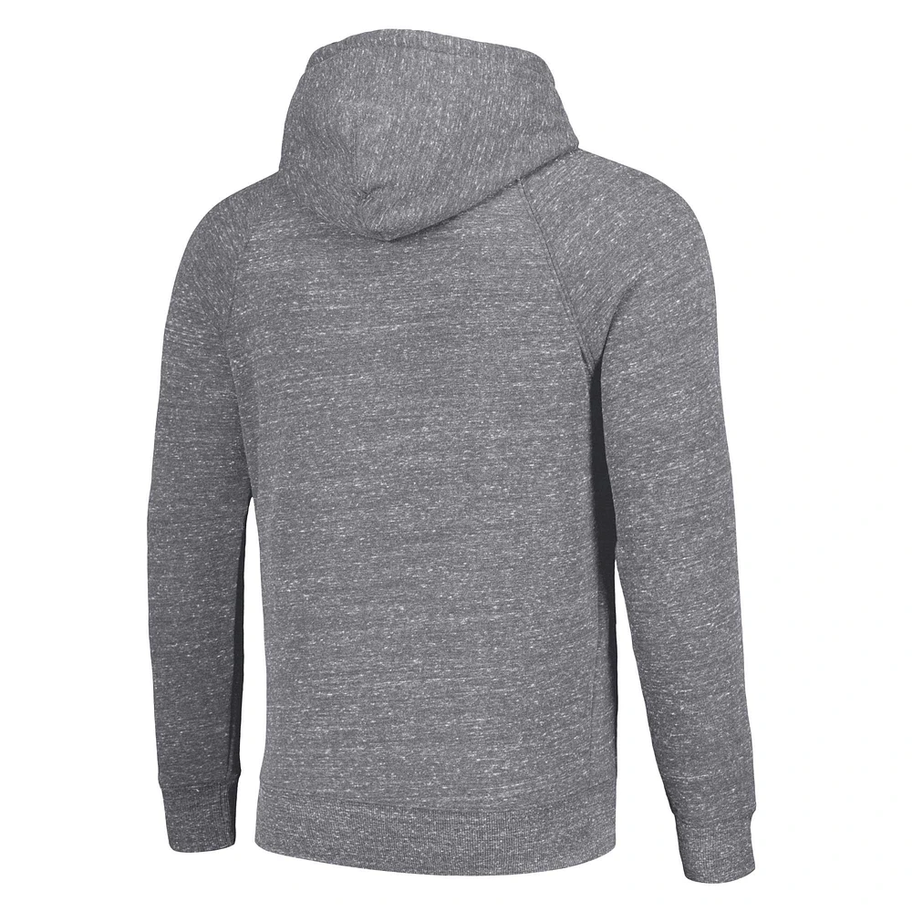 Unisex Homage  Gray Los Angeles Chargers Hyperlocal Raglan Pullover Hoodie