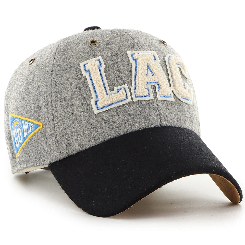 Casquette ajustable unisexe Stoney Clover Lane x '47 Los Angeles Chargers Block Clean Up gris/noir