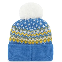 Women's '47 Powder Blue Los Angeles Chargers Elsa Cuffed Knit Hat with Pom