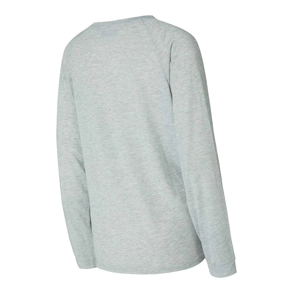Ensemble t-shirt à manches longues et short raglan Petition Concepts Sport Royal/Gray Los Angeles Chargers pour femme