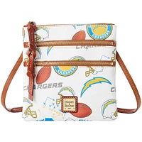Women's Dooney & Bourke Los Angeles Chargers Triple-Zip Crossbody Bag