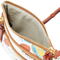 Women's Dooney & Bourke Los Angeles Chargers Triple-Zip Crossbody Bag