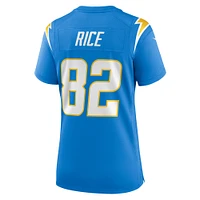 Women's Nike Brenden Rice  Powder Blue Los Angeles Chargers Game Jersey