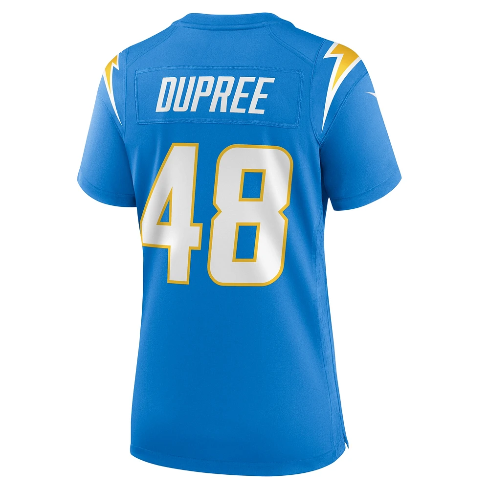 Women's Nike Bud Dupree  Powder Blue Los Angeles Chargers Team Game Jersey