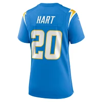 Maillot de match des Chargers Los Angeles Nike Cam Hart pour femme, bleu poudre