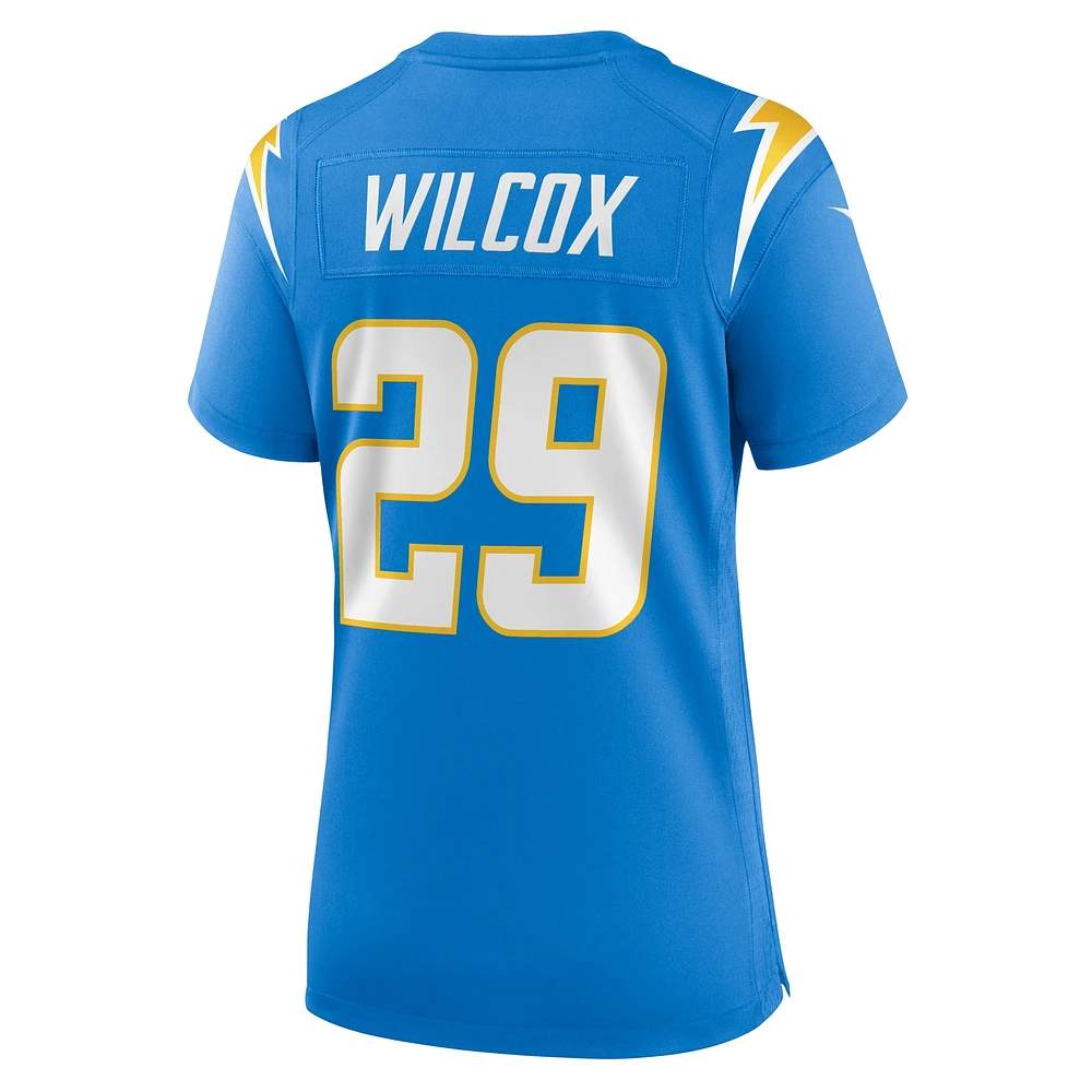 Women's Nike Chris Wilcox  Powder Blue Los Angeles Chargers Team Game Jersey