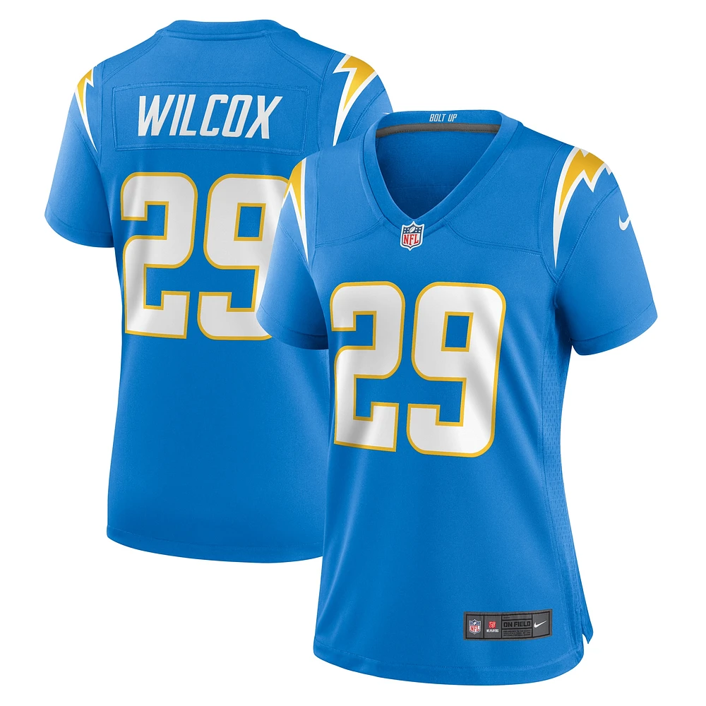 Women's Nike Chris Wilcox Powder Blue Los Angeles Chargers Team Game Jersey