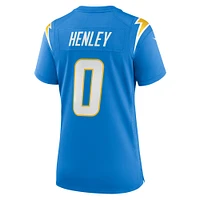 Women's Nike Daiyan Henley Powder Blue Los Angeles Chargers Team Game Jersey