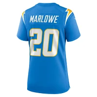 Women's Nike Dean Marlowe  Powder Blue Los Angeles Chargers Team Game Jersey