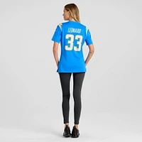 Maillot de joueur match des Chargers Los Angeles Nike Deane Leonard pour femme, bleu poudre