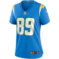 Maillot de match des Chargers Los Angeles Nike Donald Parham Jr. pour femme, bleu poudre