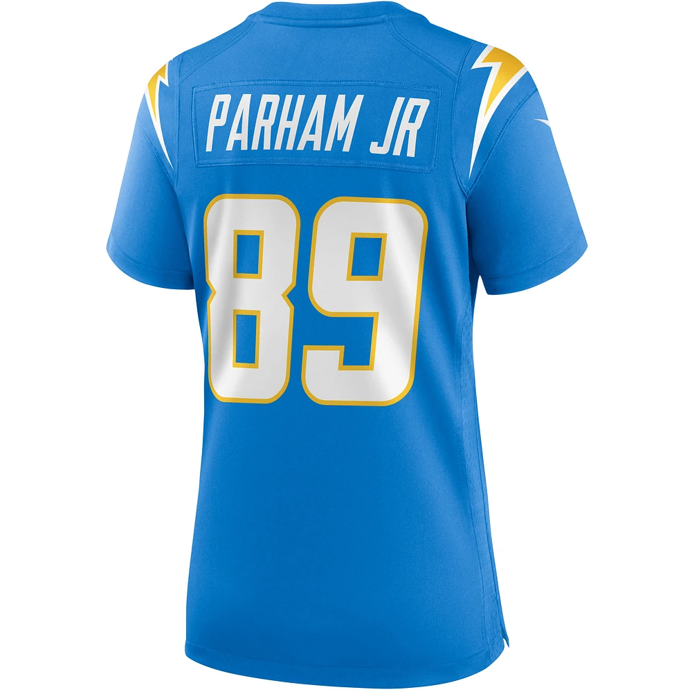 Maillot de match des Chargers Los Angeles Nike Donald Parham Jr. pour femme, bleu poudre