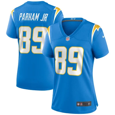 Maillot de match des Chargers Los Angeles Nike Donald Parham Jr. pour femme, bleu poudre