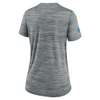 Women's Nike Gray Los Angeles Chargers Sideline Velocity Performance T-Shirt