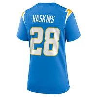 Women's Nike Hassan Haskins  Powder Blue Los Angeles Chargers Game Jersey