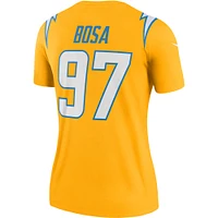 Women's Nike Joey Bosa Gold Los Angeles Chargers Inverted Legend Player Performance Top