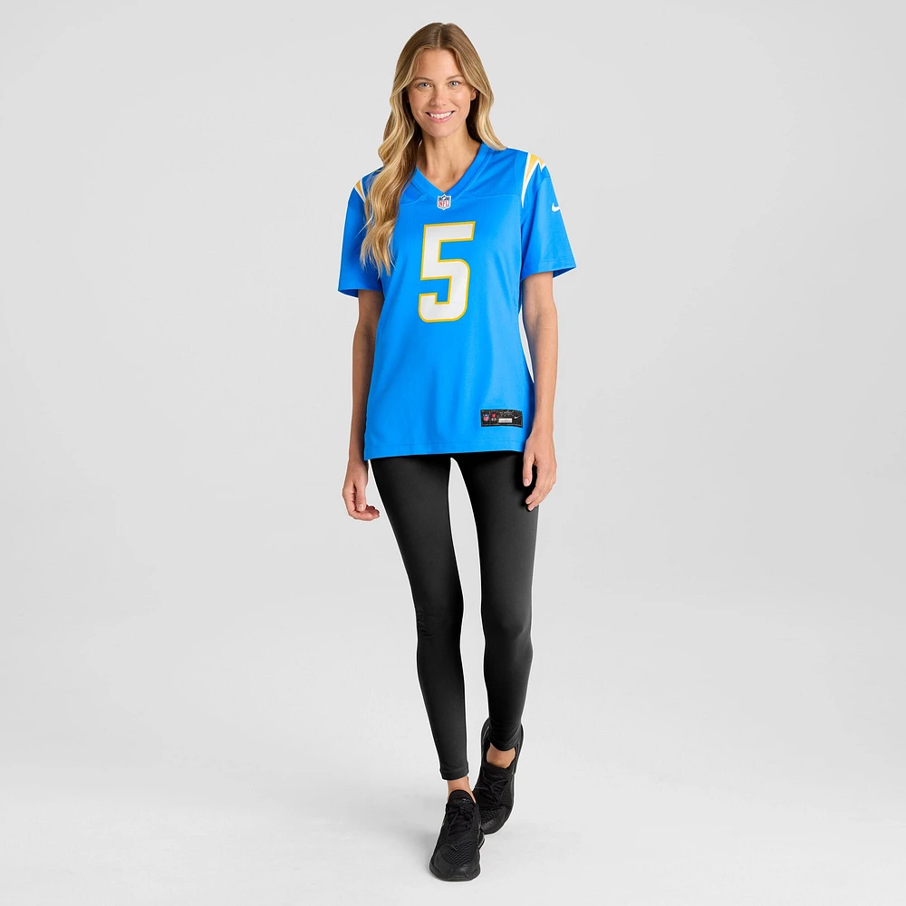 Women's Nike Joshua Palmer Powder Blue Los Angeles Chargers Game Player Jersey