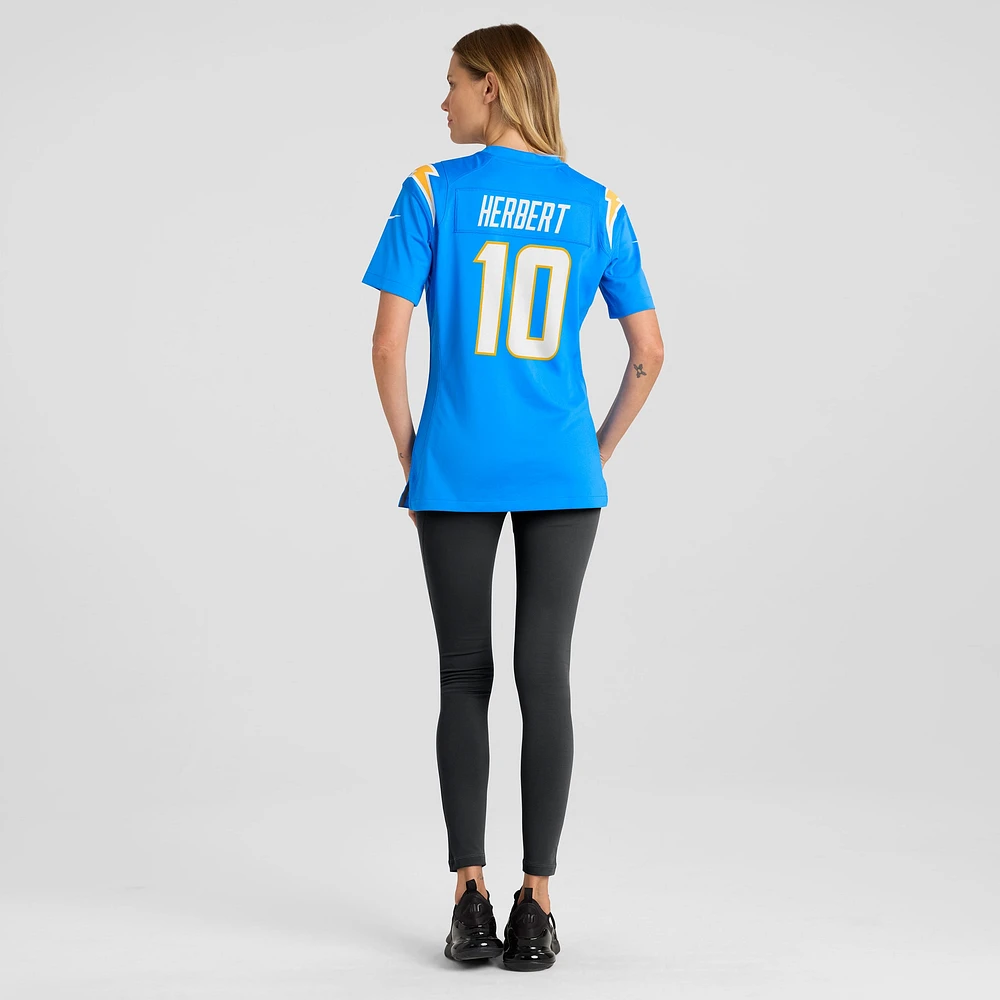 Women's Nike Justin Herbert Powder Blue Los Angeles Chargers Player Game Jersey
