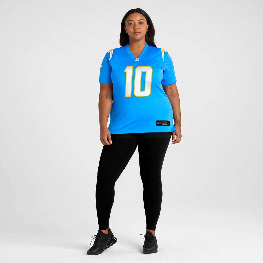 Women's Nike Justin Herbert Powder Blue Los Angeles Chargers Player Game Jersey