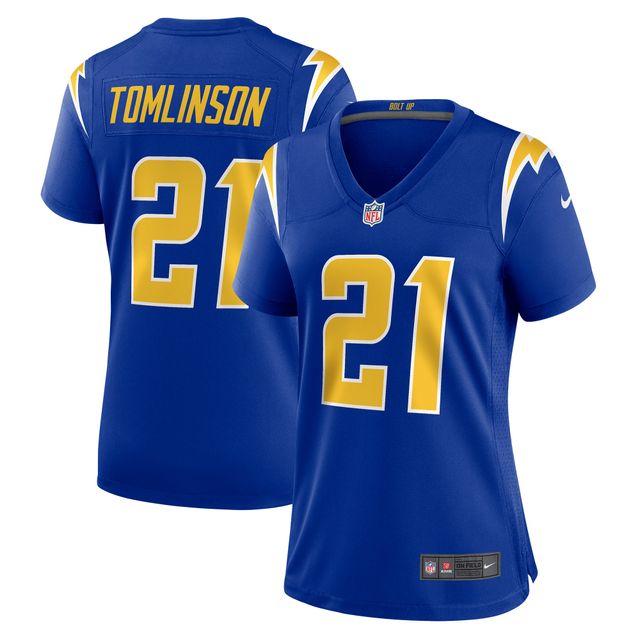 Maillot de match retraité Nike LaDainian Tomlinson Royal Los Angeles Chargers pour femme