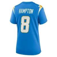 Women's Nike Omarion Hampton  Powder Blue Los Angeles Chargers Team Game Jersey