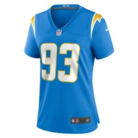 Maillot de joueur match des Chargers Los Angeles Nike Otito Ogbonnia pour femme, bleu poudre