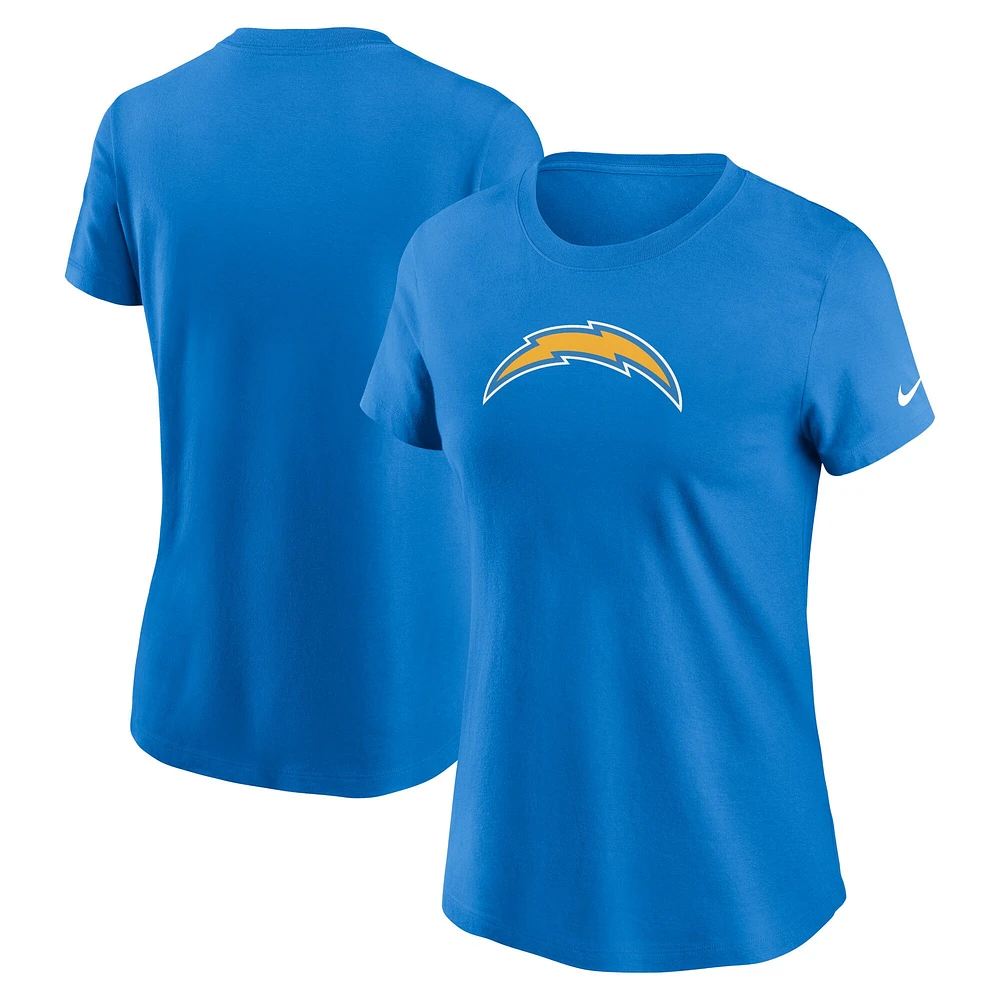 Women's Nike Powder Blue Los Angeles Chargers  Primary Logo T-Shirt
