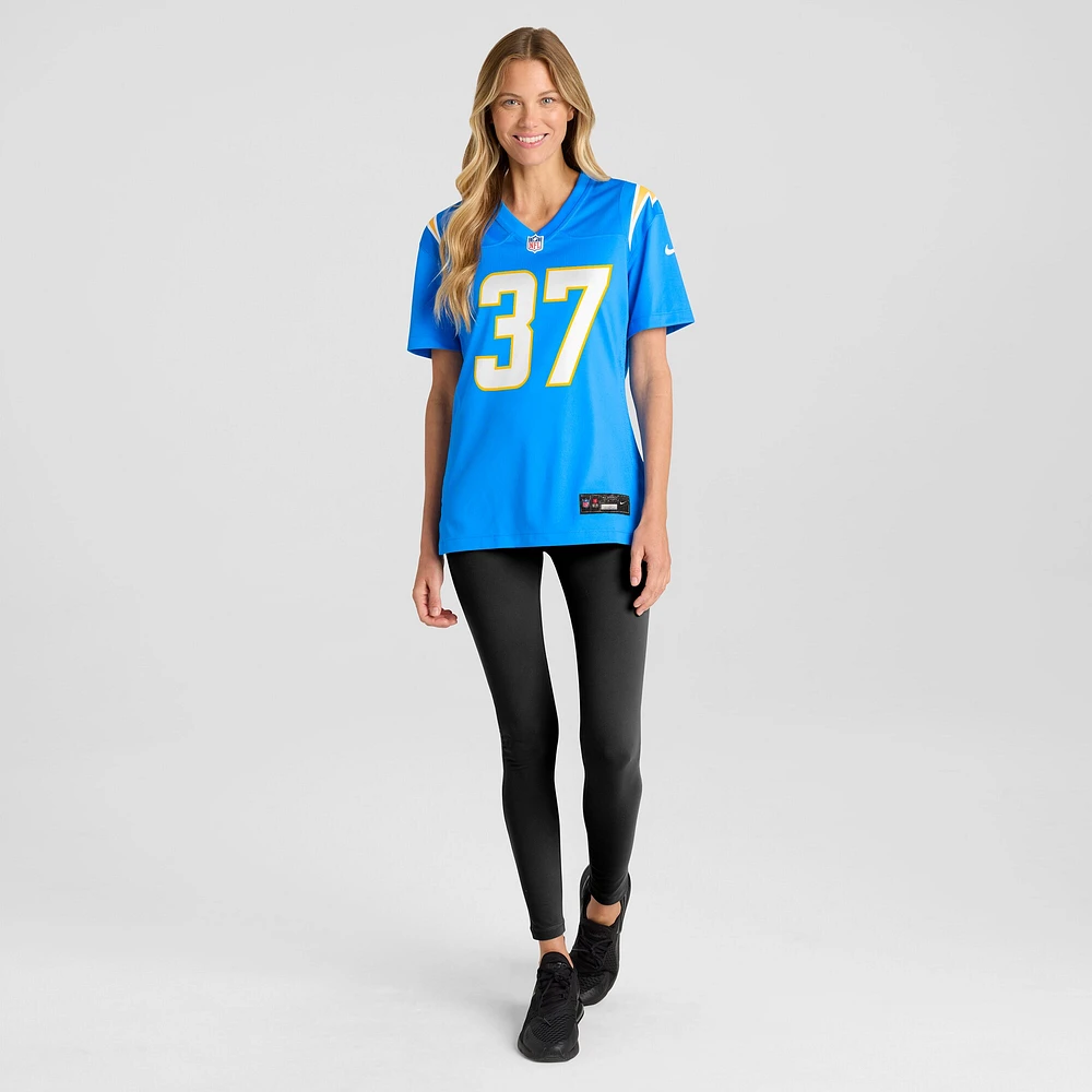 Women's Nike Tony Jefferson  Powder Blue Los Angeles Chargers Team Game Jersey