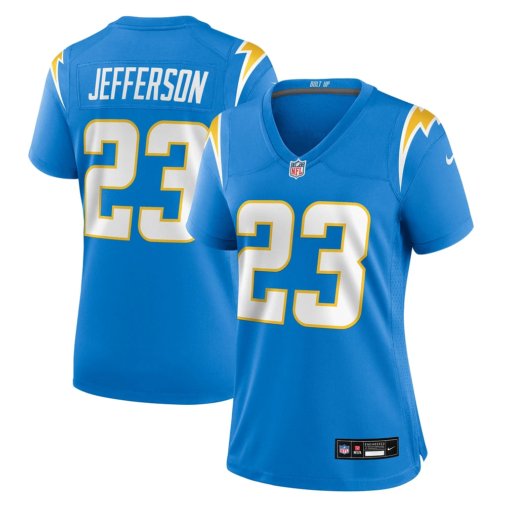 Women's Nike Tony Jefferson Powder Blue Los Angeles Chargers Team Game Jersey