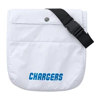 Women's WEAR by Erin Andrews  White Los Angeles Chargers Packaway Full-Zip Puffer Jacket
