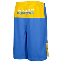 Youth Justin Herbert Powder Blue Los Angeles Chargers Player Name & Number Shorts