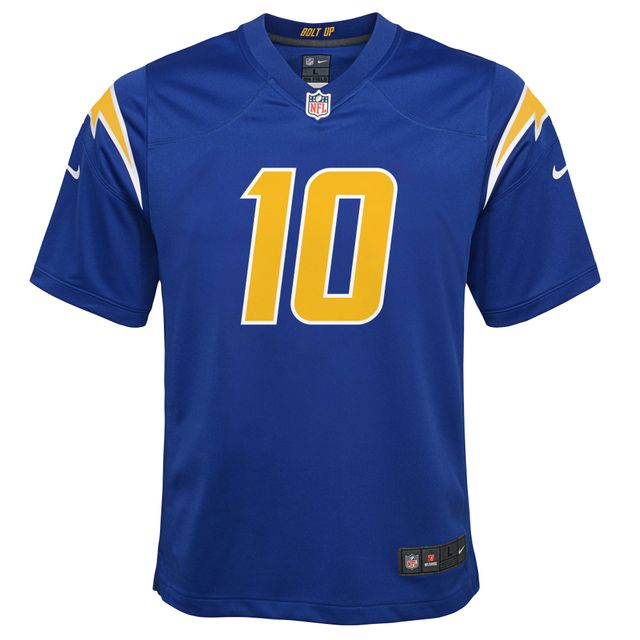 Jeu Nike Justin Herbert Royal Los Angeles Chargers pour jeunes - Maillot