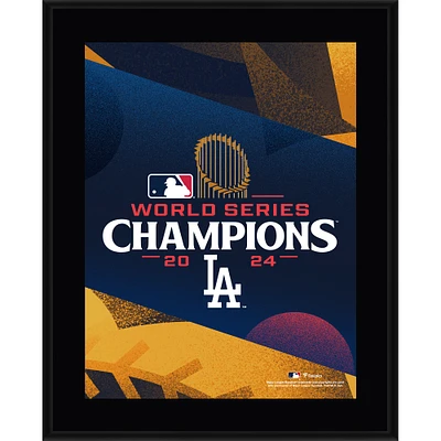 Plaque sublimée des champions de la série mondiale 2024 des Dodgers de Los Angeles 10,5" x 13"