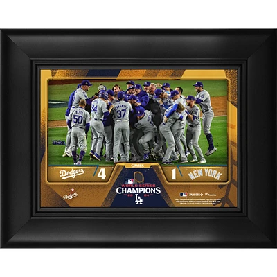 Collage encadré 5" x 7" des champions de la série mondiale 2024 des Dodgers de Los Angeles