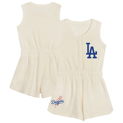 Combinaison débardeur Girl Power crème pour filles d'âge préscolaire des Dodgers de Los Angeles
