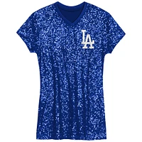 Girls Preschool  Royal Los Angeles Dodgers Sequin V-Neck Dress