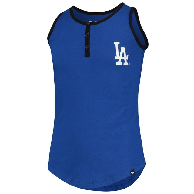 NWE DODGRS BLUE Junior GIRLS HENLEY TANK TANYTHGRL