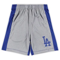 Infant Royal/Heather Gray Los Angeles Dodgers Stealing Homebase 2.0 T-Shirt & Shorts Set