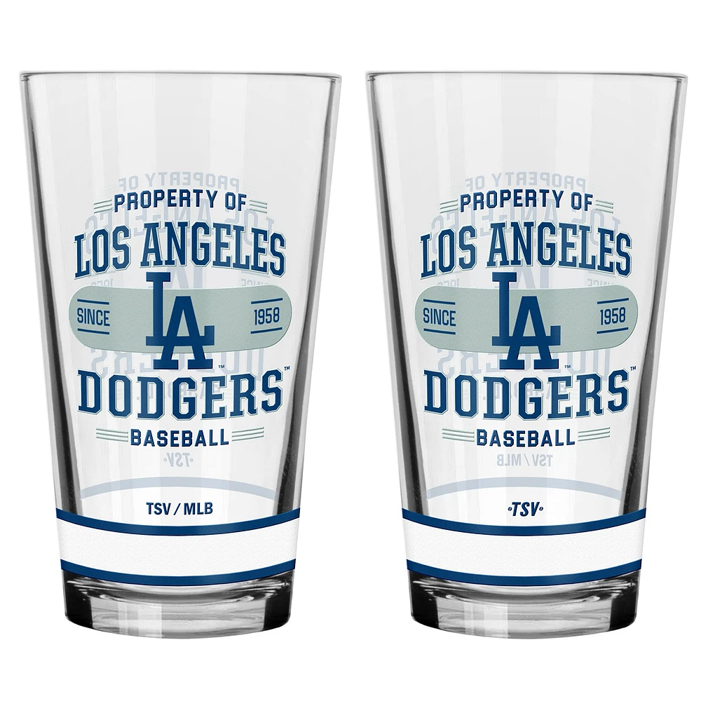 Ensemble de 2 verres à mélanger Los Angeles Dodgers