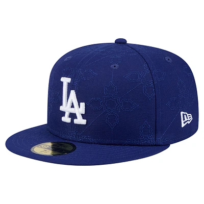 Casquette ajustée 59FIFTY à motif d'injection New Era Royal Los Angeles Dodgers pour homme