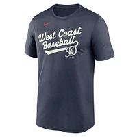 Men's Nike  Navy Los Angeles Dodgers 2025 City Connect Team Phrase Script Legend Performance T-Shirt
