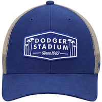 Men's '47 Royal/Natural Los Angeles Dodgers Dodger Stadium Local Haven Trucker Snapback Hat