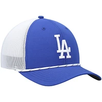 Men's '47 Royal/White Los Angeles Dodgers Burden Trucker Snapback Hat