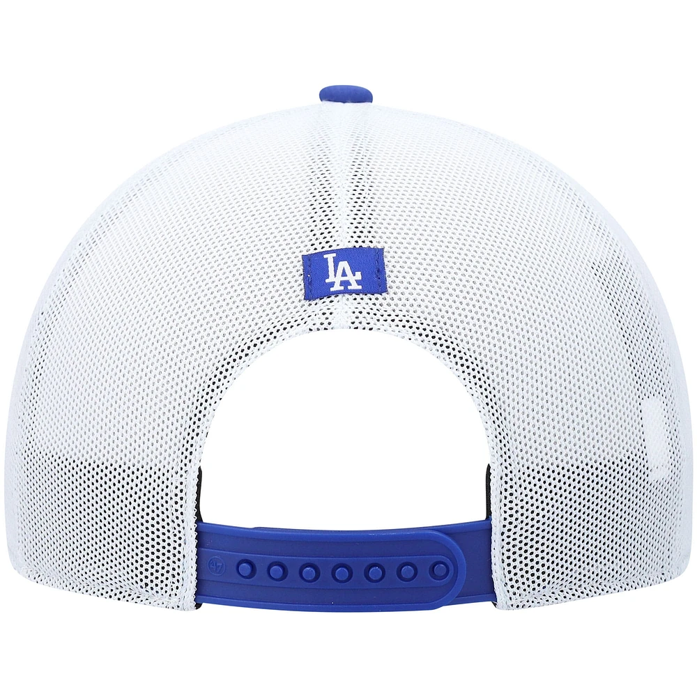 Men's '47 Royal/White Los Angeles Dodgers Burden Trucker Snapback Hat