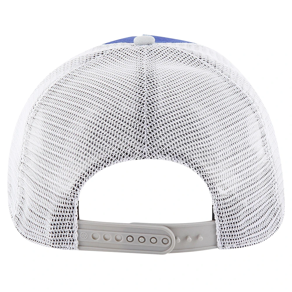 Men's '47 Royal Los Angeles Dodgers Gridiron Super Stripe Relaxed Trucker Hitch Adjustable Hat