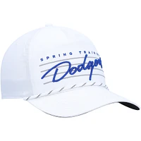 Men's '47  White Los Angeles Dodgers Downburst Hitch Snapback Hat