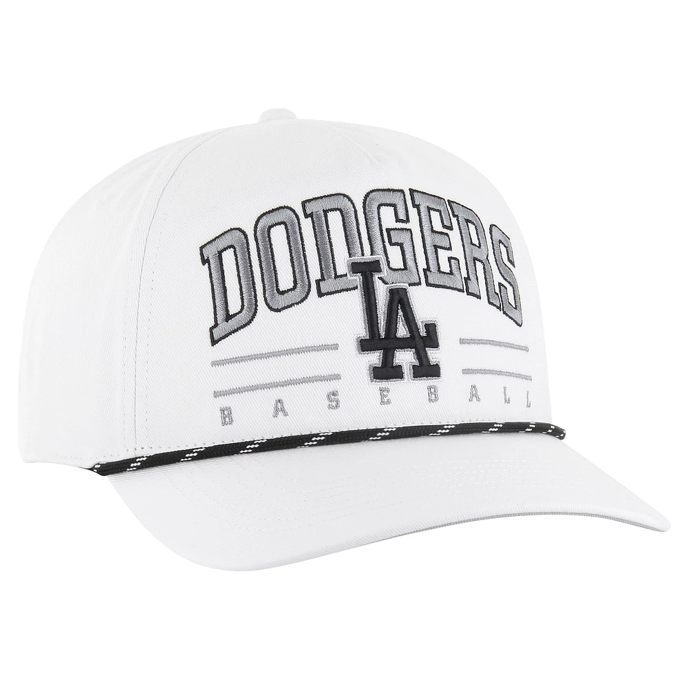 Men's '47 White Los Angeles Dodgers Roscoe Speckle Hitch Adjustable Hat